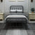 Twin Platform Bed Frame with Vintage Headboard and Footboard Metal Single Bed Frame