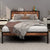 DUMEE Full Bed Frame with Wood Storage Headboard, Metal Platform Bed Frame Full