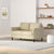 ZINUS Jackie Loveseat Sofa/Easy, Tool-Free Assembly, Beige