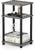 Furinno 11087GYW/BK Just Turn-N-Tube 3-Tier End Table, French Oak Grey/Black