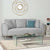 Sofa Couch with Pillows,Modern 2-3 Seater Sofa&Loveseat Sofa with Backrest&Backrest