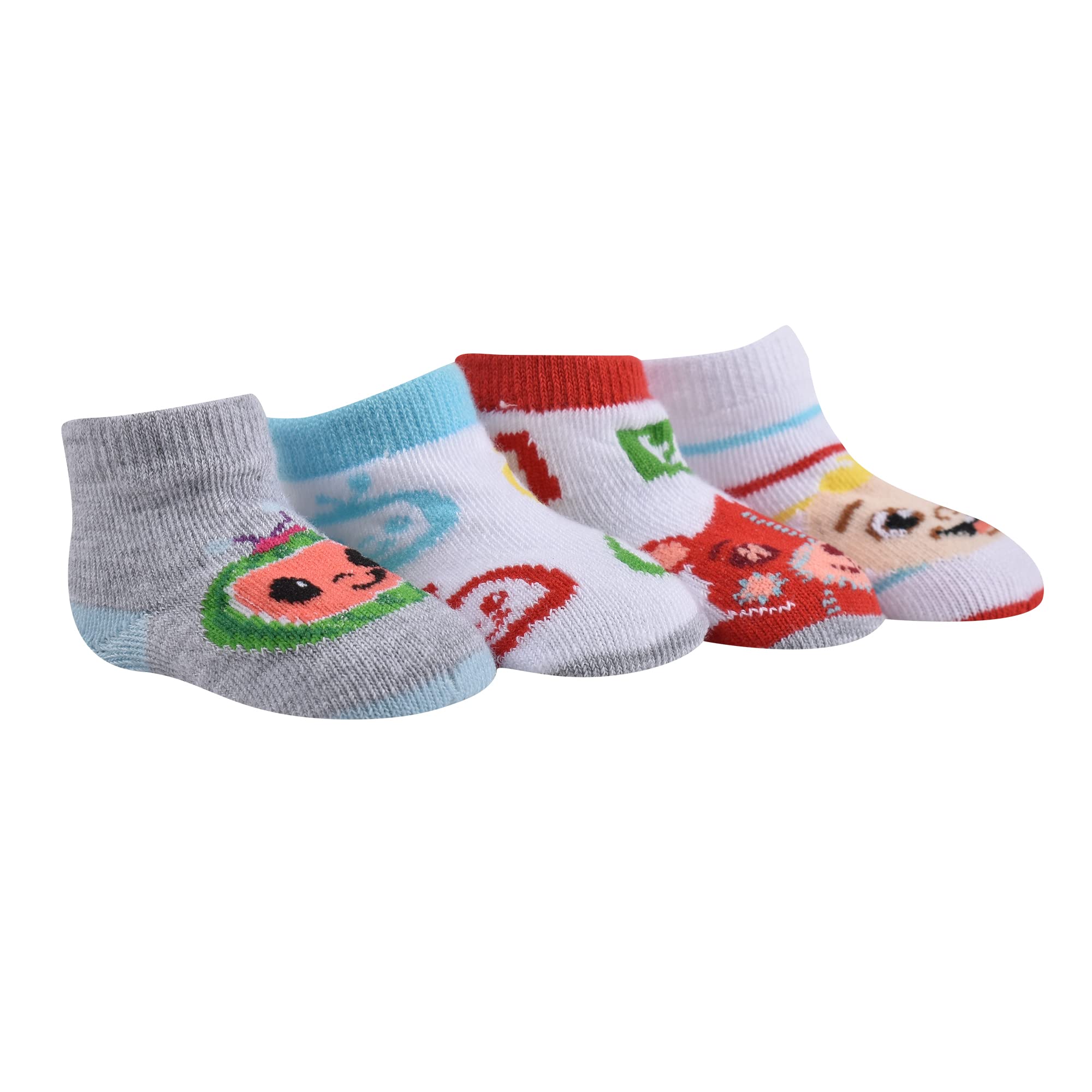 Version 1.0.0 CoComelon Baby Boy's 10-Pack ABC Quarter Socks, White, 18-24 Months (43JH013YQSZA) - Image 1
