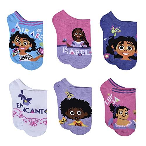 Version 1.0.0 Encanto Baby Girls No Show Socks, Blue, 4-6 US - Image 1