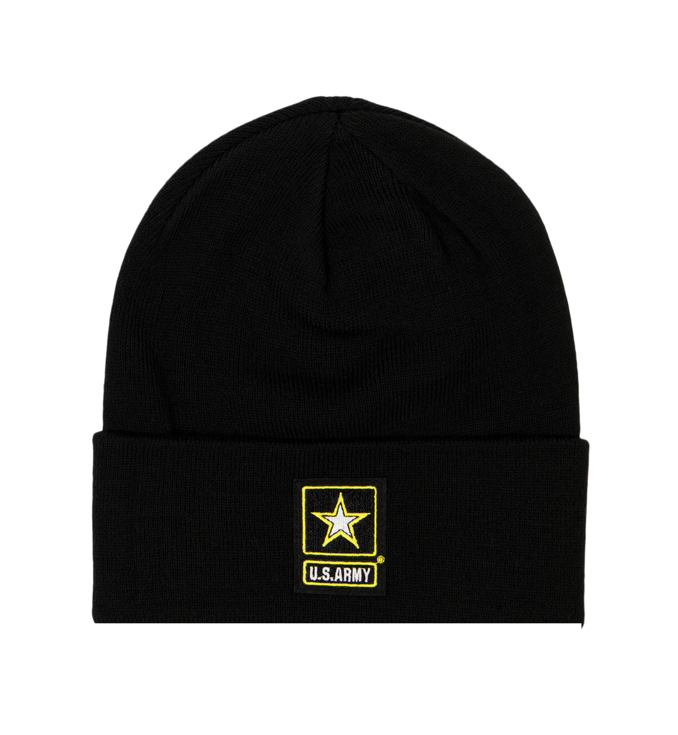 Version 1.0.0 U.S. Army Men's Big Logo Beanie Black - Image 1