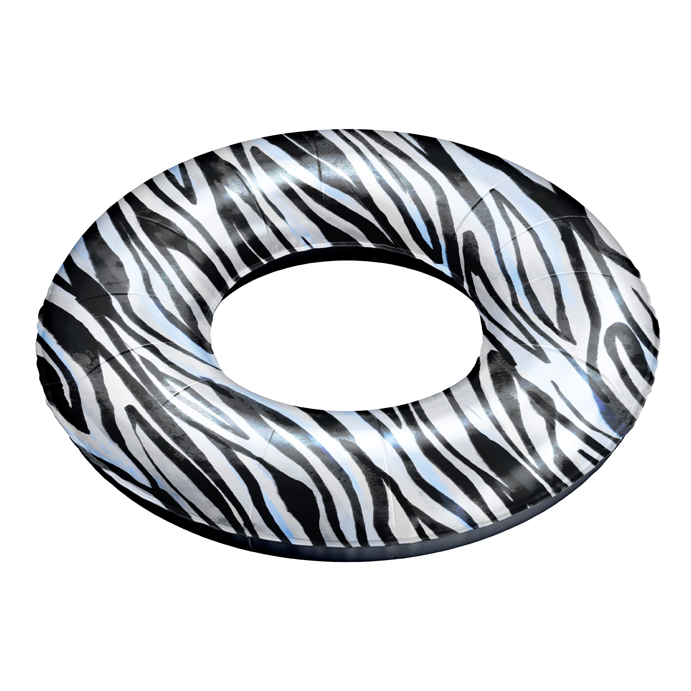 Version 1.0.0 Swim Ring Zebra Inflatable Ride On Pool Toy Float - Rideable Blow Up Summer Beach Swimming Pool Toys - Pool Floaties Lounge for Summer - Image 1